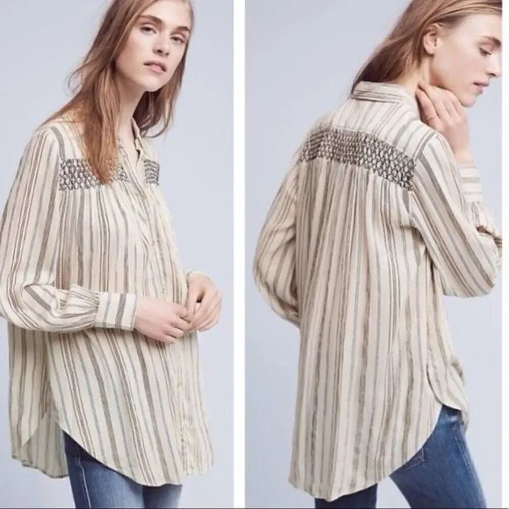 Floreat Anthropologie northfork blouse XS